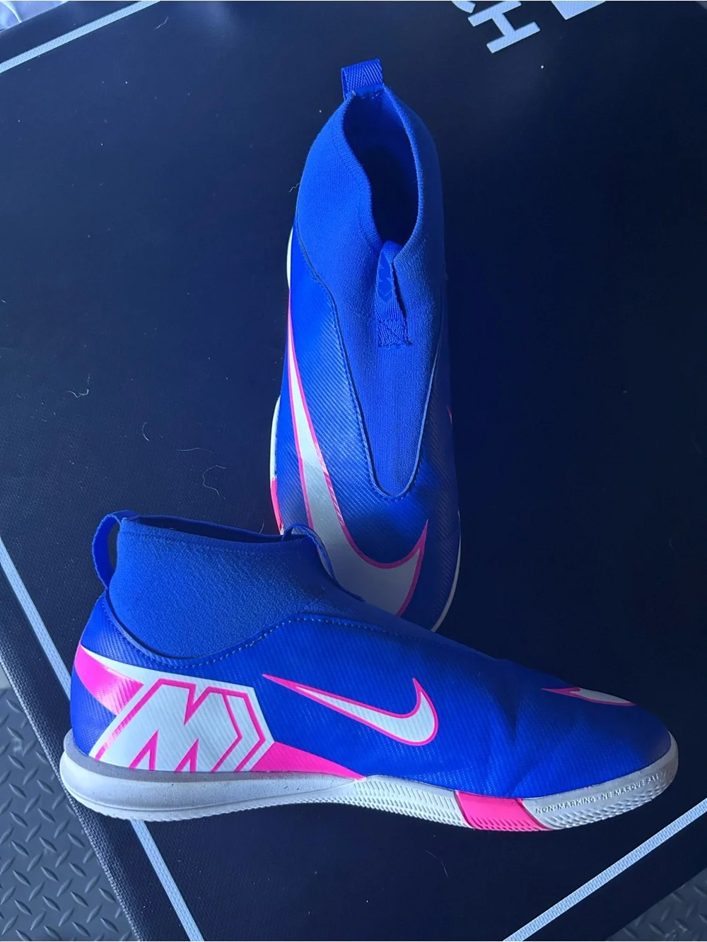 Nike Jr Mercurial Superfly 10 Academy Turf Royal Blue Slip-On soccer shoes